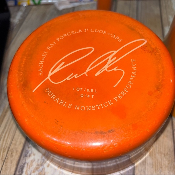 Rachael Ray Cookware Set 4 Piece Pots Pan Nonstick Performance Orange - Picture 5 of 10